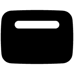 Align Top Horizontal Icon from Plump Solid Set