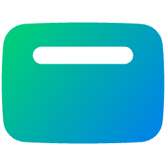 Align Top Horizontal Icon from Plump Gradient Set