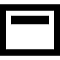 Align Top Horizontal Icon from Sharp Remix Set