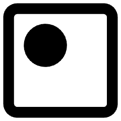 Align Top Left Circle Icon from Core Remix Set