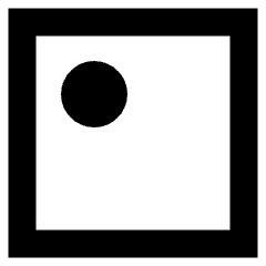 Align Top Left Circle Icon from Sharp Remix Set