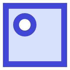 Align Top Left Circle Icon from Sharp Duo Set