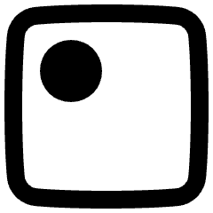 Align Top Left Circle Icon from Plump Remix Set