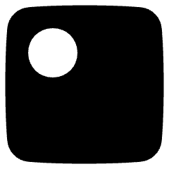 Align Top Left Circle Icon from Plump Solid Set