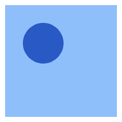 Align Top Left Circle Icon from Sharp Flat Set
