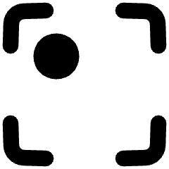 Align Top Left Frame Circle Icon from Plump Remix Set
