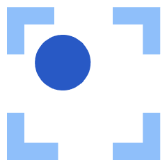 Align Top Left Frame Circle Icon from Sharp Flat Set