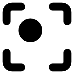 Align Top Left Frame Circle Icon from Core Solid Set