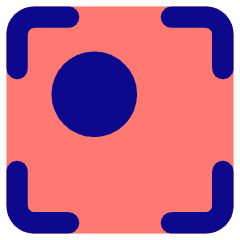 Align Top Left Frame Circle Icon from Core Pop Set