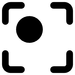 Align Top Left Frame Circle Icon from Core Remix Set