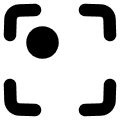 Align Top Left Frame Circle Icon from Plump Solid Set