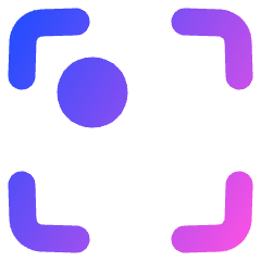 Align Top Left Frame Circle Icon from Plump Gradient Set