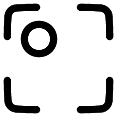 Align Top Left Frame Circle Icon from Plump Line Set