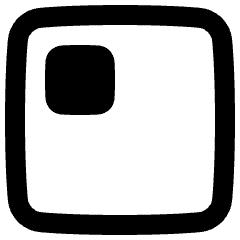 Align Top Left Square Icon from Plump Remix Set