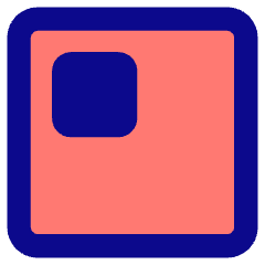 Align Top Left Square Icon from Core Pop Set