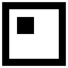 Align Top Left Square Icon from Sharp Remix Set