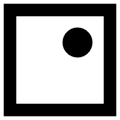 Align Top Right Circle Icon from Sharp Remix Set