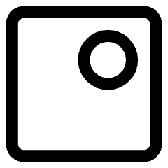 Align Top Right Circle Icon from Core Line Set