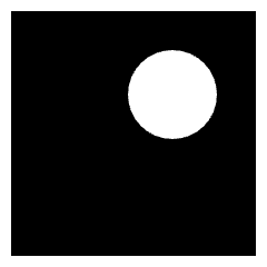 Align Top Right Circle Icon from Sharp Solid Set