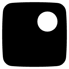 Align Top Right Circle Icon from Plump Solid Set