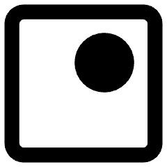 Align Top Right Circle Icon from Core Remix Set