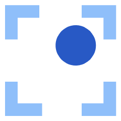 Align Top Right Frame Circle Icon from Sharp Flat Set