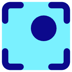 Align Top Right Frame Circle Icon from Core Pop Set