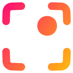 Align Top Right Frame Circle Icon from Plump Gradient Set