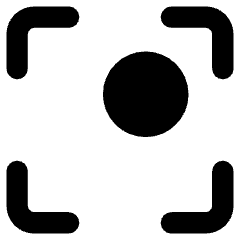Align Top Right Frame Circle Icon from Core Remix Set