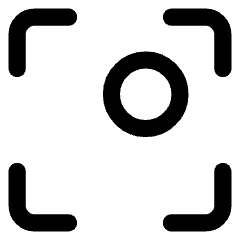 Align Top Right Frame Circle Icon from Core Line Set