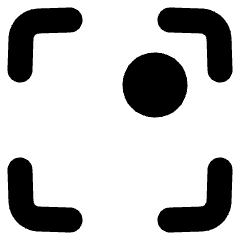 Align Top Right Frame Circle Icon from Plump Solid Set