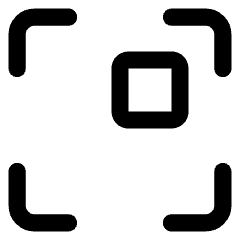 Align Top Right Frame Square Icon from Core Line Set
