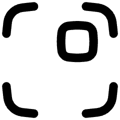 Align Top Right Frame Square Icon from Flex Line Set