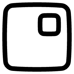 Align Top Right Square Icon from Plump Line Set