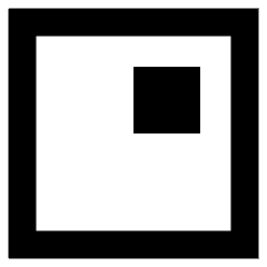 Align Top Right Square Icon from Sharp Remix Set