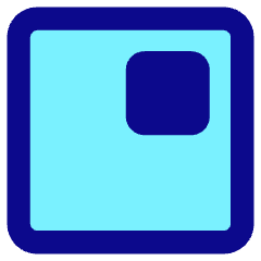 Align Top Right Square Icon from Core Pop Set
