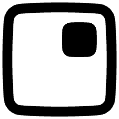 Align Top Right Square Icon from Plump Remix Set