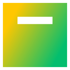 Align Top Square Icon from Sharp Gradient Set