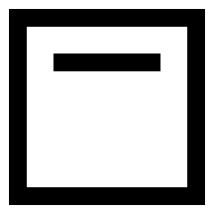Align Top Square Icon from Sharp Line Set