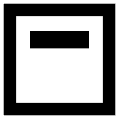 Align Top Square Icon from Sharp Remix Set