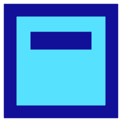 Align Top Square Icon from Sharp Pop Set