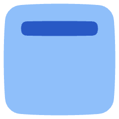 Align Top Square Icon from Plump Flat Set