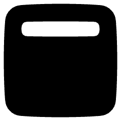 Align Top Square Icon from Plump Solid Set
