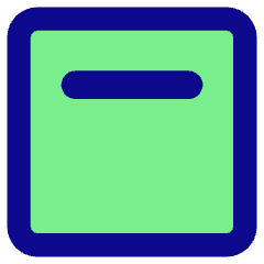 Align Top Square Icon from Core Pop Set