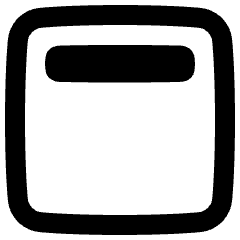 Align Top Square Icon from Plump Remix Set