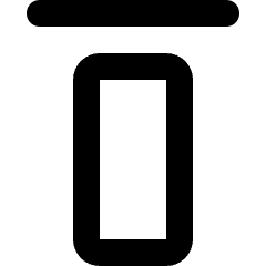 Align Top Icon from Micro Line Set