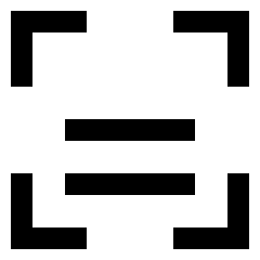 Align Two Bottom Frame Icon from Sharp Line Set