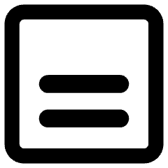 Align Two Bottom Square Icon from Core Remix Set