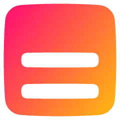 Align Two Bottom Square Icon from Plump Gradient Set