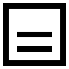 Align Two Bottom Square Icon from Sharp Line Set